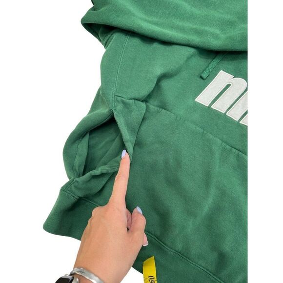 Nike Men's Color Block 2.0 Pullover Hoodie Green Size XL - Picture 10 of 11